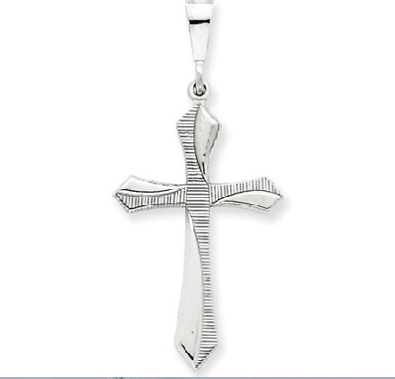 14K White Gold Passion Cross Pendant - Waller & Company Jewelers